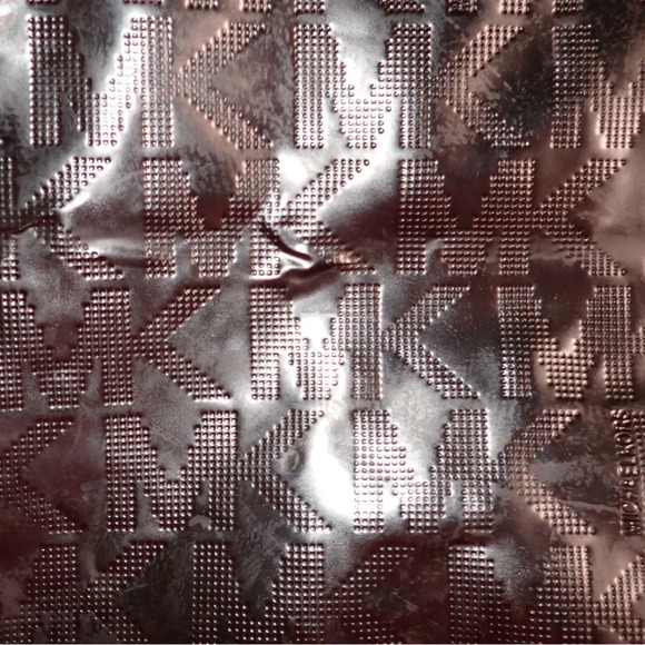 Michael Kors Metallic Mirror Rose Gold Tote Shoulder Bag - Picture 15 of 15